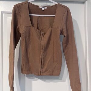 Square Neck Sweater - Steve Madden
